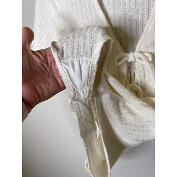 Privacy Please Xenia Bodysuit in Lindee Ribbed Tie Front Size Medium - Picture 4 of 5